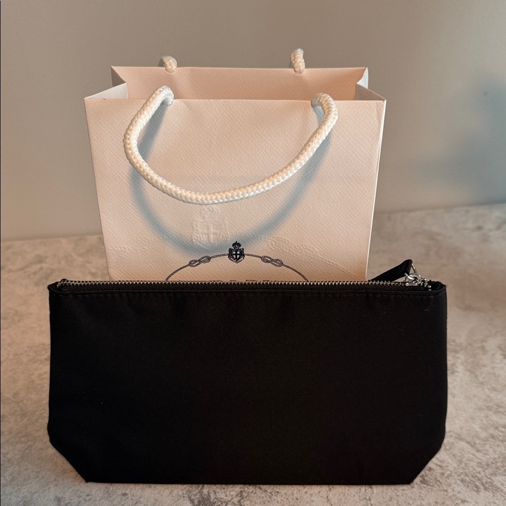 PRADA Black Logo Cosmetic Pouch - Picture 2 of 6